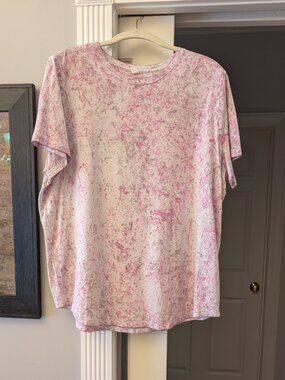 Lululemon Vitasea Love Crew Short Sleeve (Cirrus Wash Alpine White Vivid Plum)